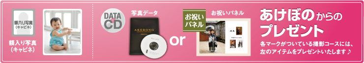 あけぼのからのプレゼント 額入り写真(キャビネ)or写真データorお祝いパネル